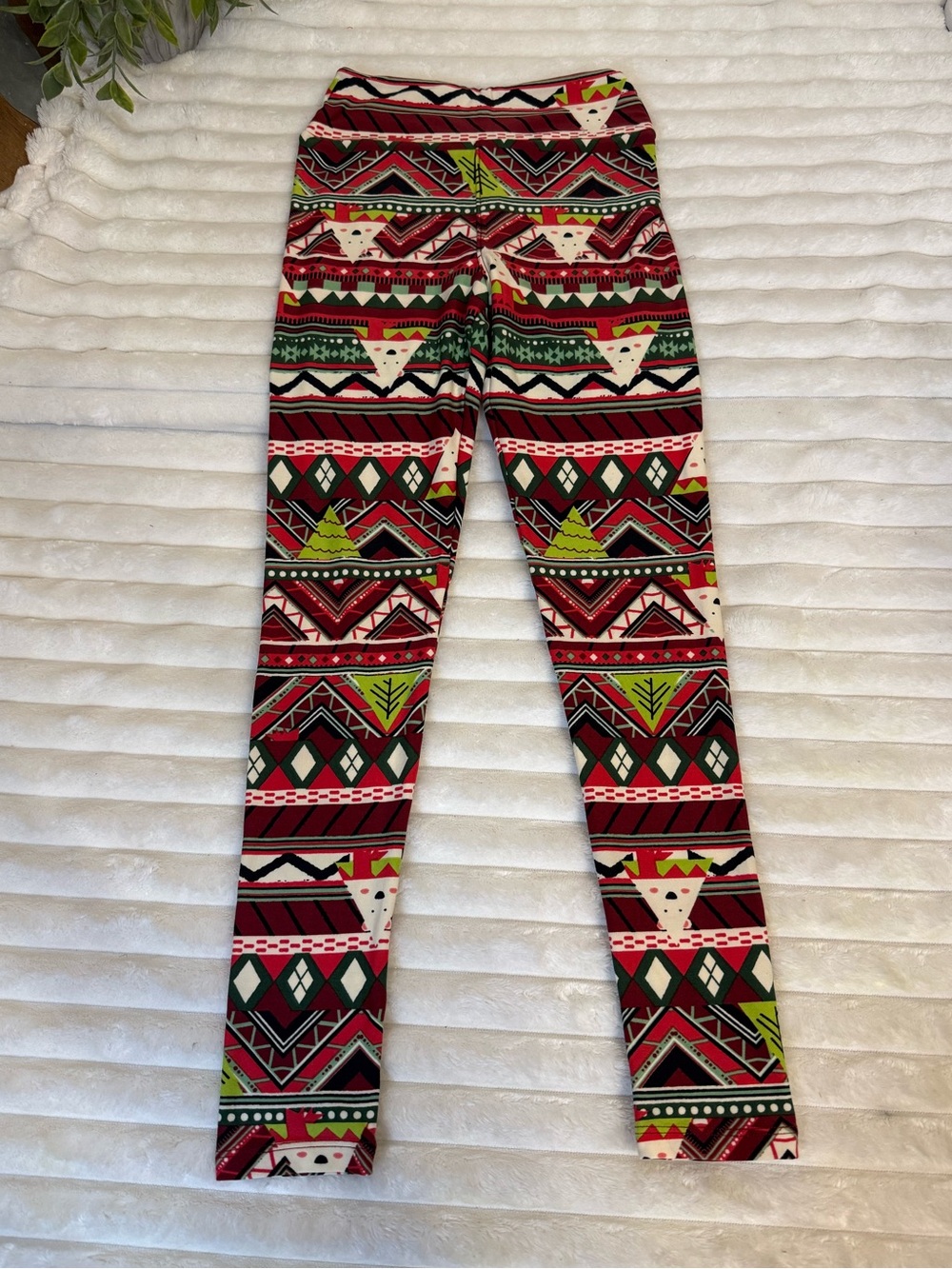 Lularoe Christmas leggings size tween